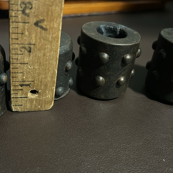 Vintage 90’s tapered nail head candle holders - Picture 4 of 10